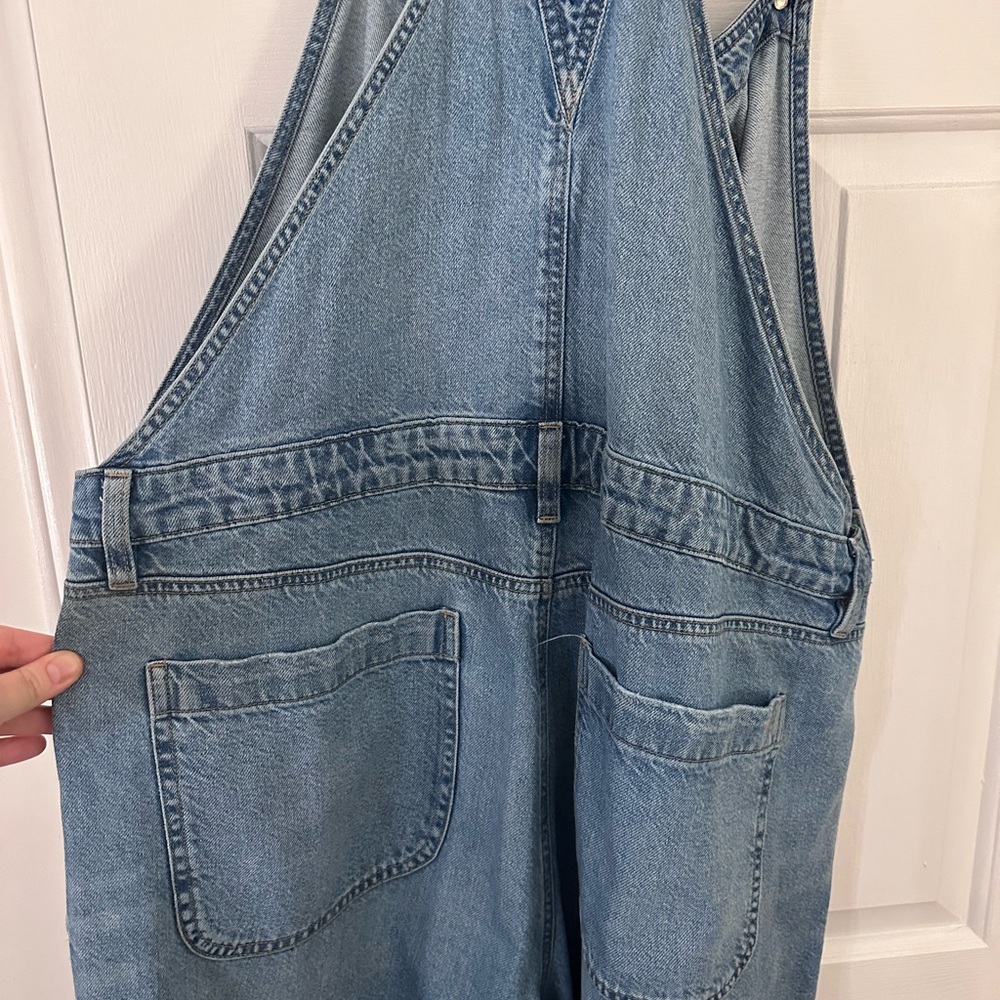 American Eagle Distressed Overalls